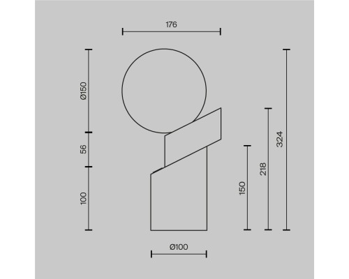Настольный светильник Maytoni MOD468TL-L3B3K