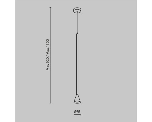 Подвесной светильник Technical P064PL-01W
