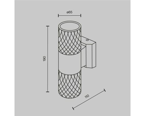 Настенный светильник (бра) Outdoor O583WL-02B