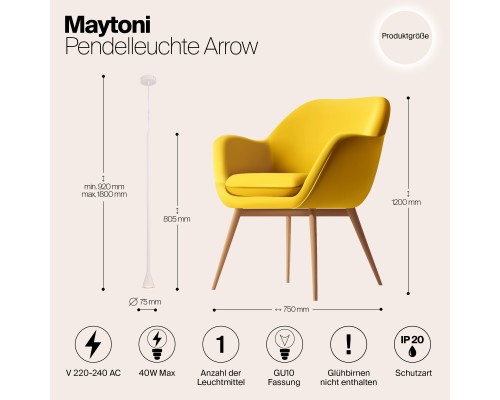 Подвесной светильник Technical P064PL-01W