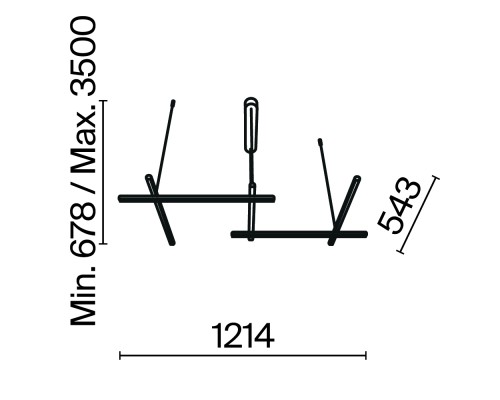 Подвесной светильник Maytoni MOD278PL-L50G3K