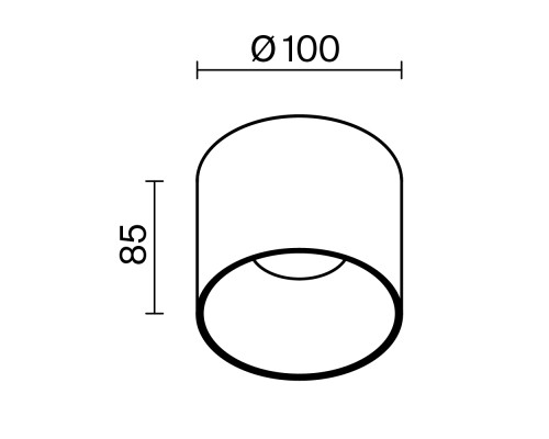 Потолочный светильник Technical C064CL-01-15W4K-RD-WB