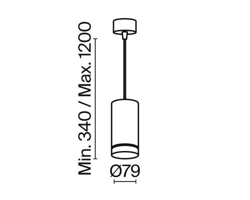 Подвесной светильник Technical P085PL-12W4K-W