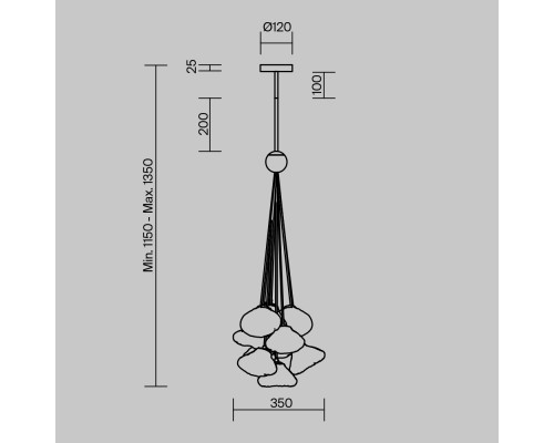 Подвесной светильник Freya FR5488PL-10CH