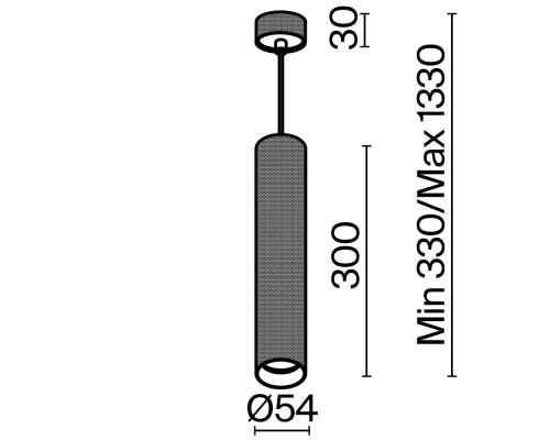 Подвесной светильник Technical P082PL-GU10-MG