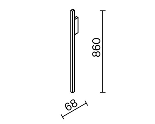 Настенный светильник (бра) Maytoni MOD245WL-L24BK