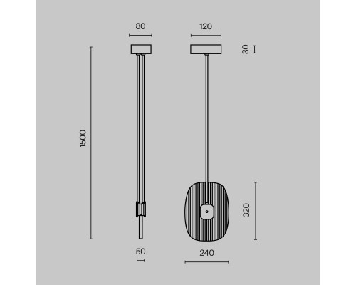 Подвесной светильник Maytoni MOD152PL-L1BK