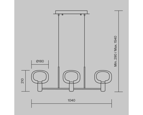 Подвесной светильник Maytoni MOD411PL-03G