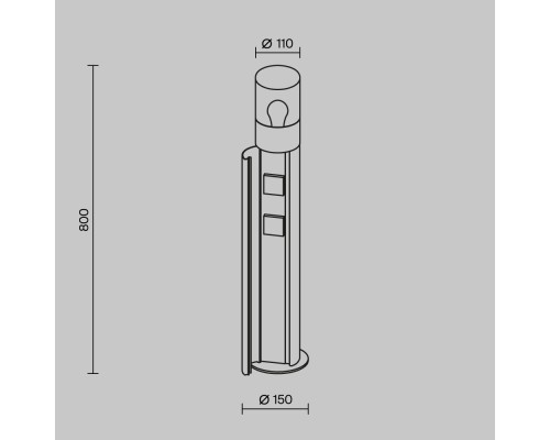 Ландшафтный светильник Outdoor O506FL-01B