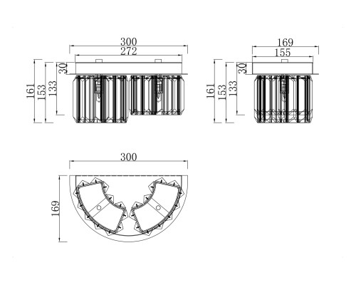 Настенный светильник (бра) Maytoni MOD083WL-02CH