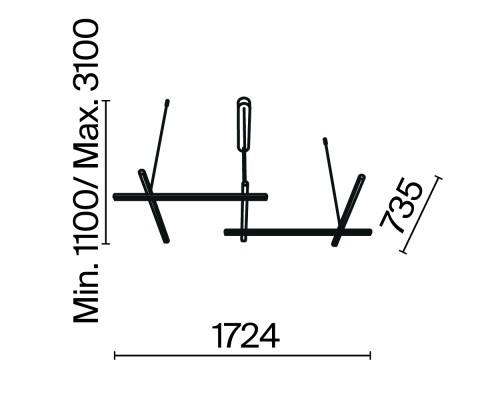 Подвесной светильник Maytoni MOD278PL-L86G3K1