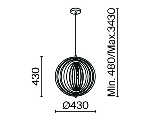 Подвесной светильник Maytoni MOD197PL-01W
