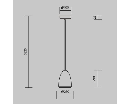 Подвесной светильник Maytoni MOD430PL-01CM