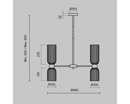 Подвесной светильник Maytoni MOD302PL-10CG