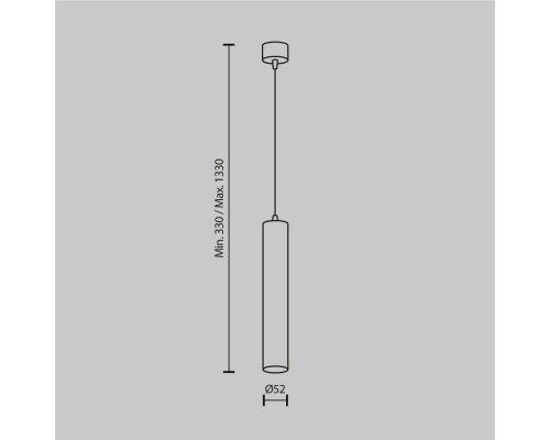 Подвесной светильник Technical P072PL-L12W4K-BS
