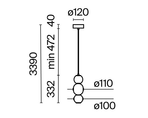 Подвесной светильник Maytoni MOD273PL-L16G3K