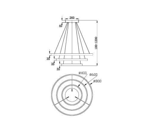 Подвесной светильник Maytoni MOD058PL-L100B3K