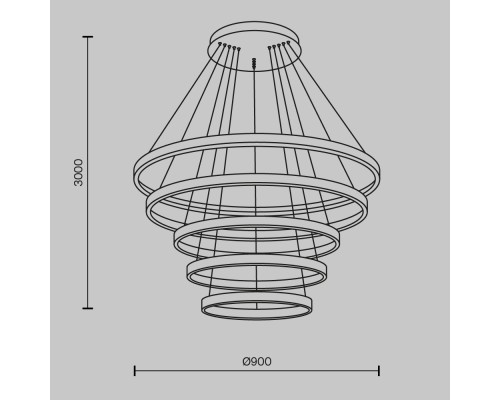 Подвесной светильник Maytoni MOD058PL-L200BK