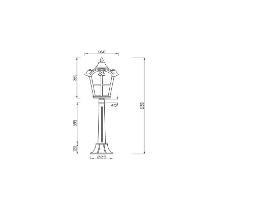Ландшафтный светильник Outdoor O413FL-01BZ1