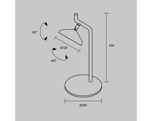 Настольный светильник Maytoni MOD451TL-L8B3K1