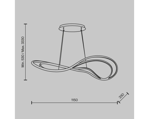 Подвесной светильник Maytoni MOD283PL-L65BS3K