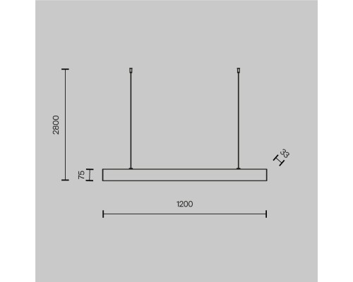 Подвесной светильник Technical P051PL-L40B4K