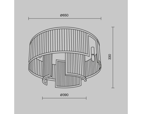 Потолочный светильник Maytoni MOD174CL-09G