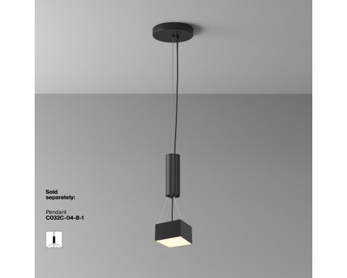 Потолочный светильник Technical C032CL-12W3K-SQ-B