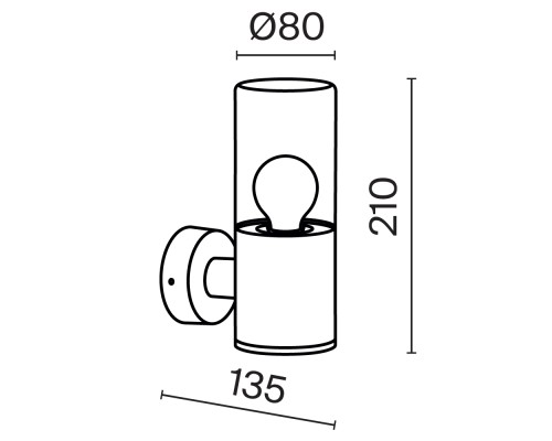 Настенный светильник (бра) Outdoor O432WL-01GF
