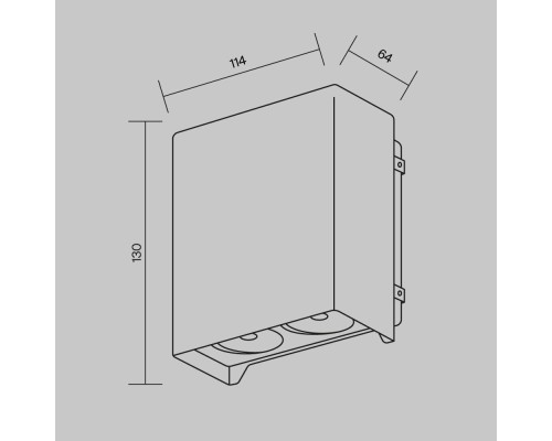 Настенный светильник (бра) Outdoor O570WL-L20B3K
