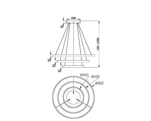 Подвесной светильник Maytoni MOD058PL-L100W3K