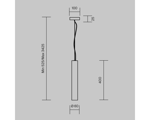 Подвесной светильник Maytoni MOD461PL-L5BK