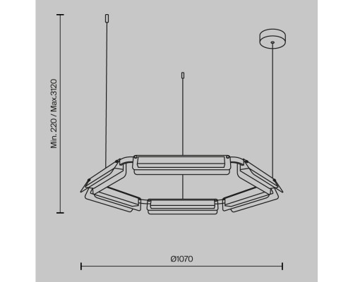 Подвесной светильник Maytoni MOD296PL-L60BC3K