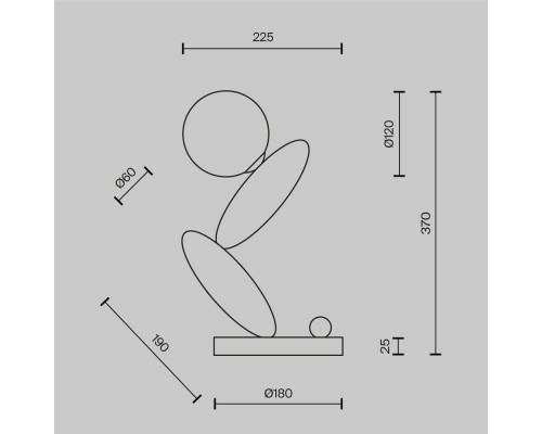 Настольный светильник Maytoni MOD482TL-L6PT3K