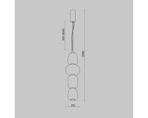 Подвесной светильник Maytoni MOD267PL-L32G3K