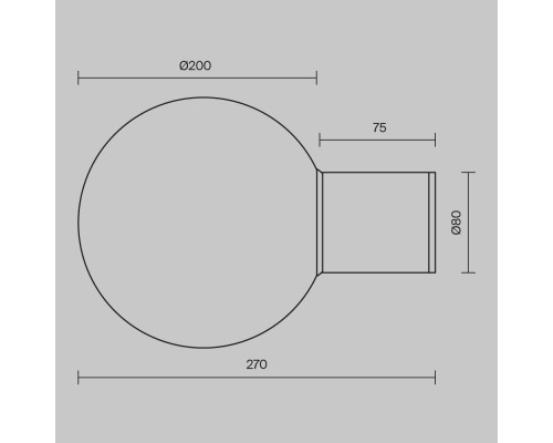 Настенный светильник (бра) Outdoor O598WL-01B1