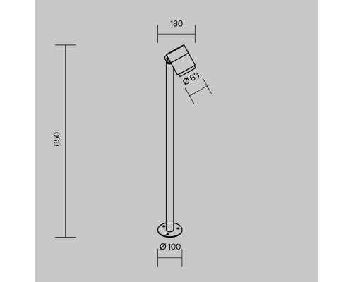 Ландшафтный светильник Outdoor O497FL-L12B3K1