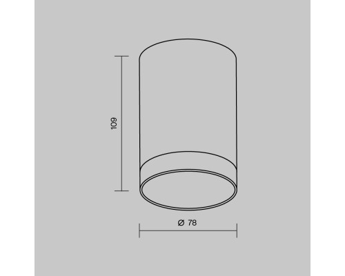 Потолочный светильник Outdoor O500CL-L10W3K