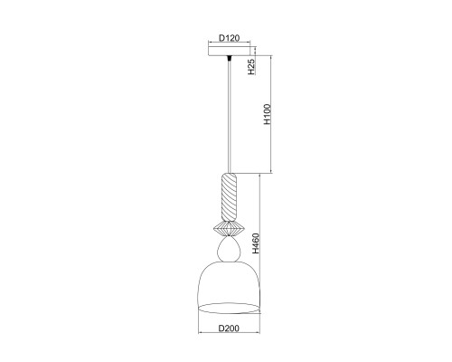 Подвесной светильник Freya FR5148PL-01GR