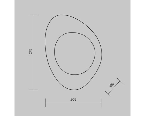Настенный светильник (бра) Maytoni MOD306WL-01CH