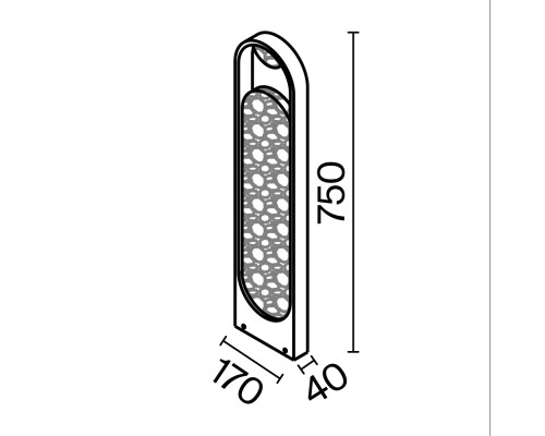 Ландшафтный светильник Outdoor O535FL-L12B3K
