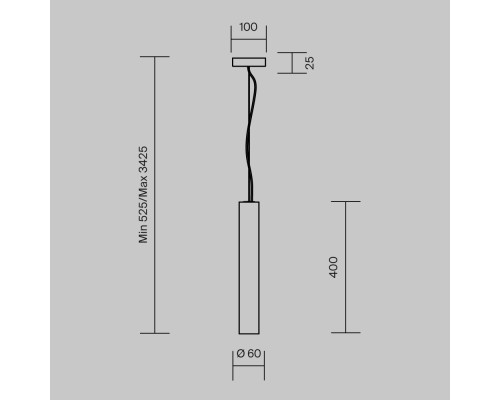 Подвесной светильник Maytoni MOD461PL-L5GRK