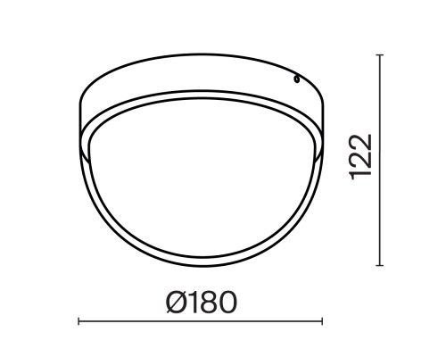 Потолочный светильник Outdoor O438CL-L12GF3K