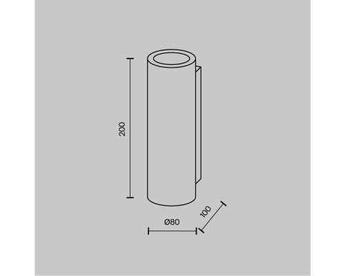 Настенный светильник (бра) Technical C191-WL-02-W