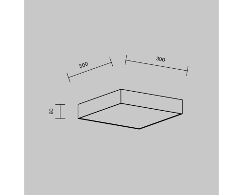 Потолочный светильник Technical C032CL-36W3K-SQ-B