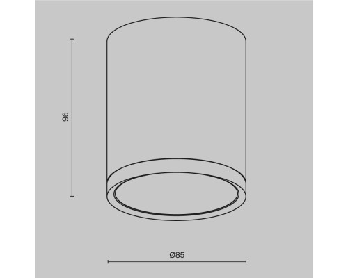 Потолочный светильник Technical C086CM-GX53-MRD-BG