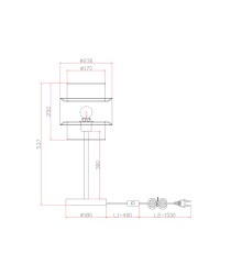 Настольный светильник Freya FR5333TL-01W