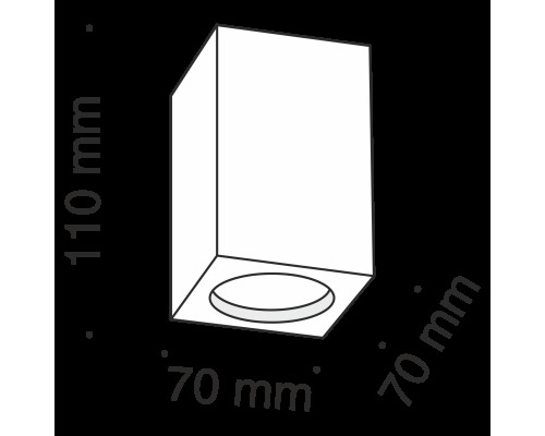 Потолочный светильник Technical C005CW-01W