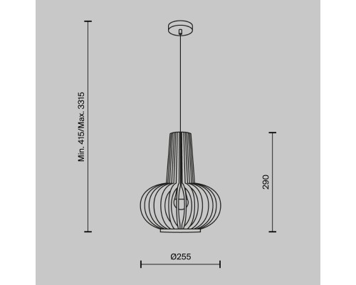 Подвесной светильник Maytoni MOD193PL-01W