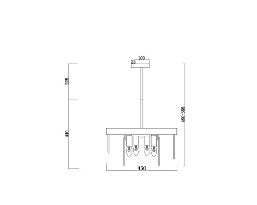Подвесной светильник Freya FR5104PL-06BS3